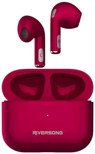Căști wireless Riversong - Air Mini Pro, TWS, roșu