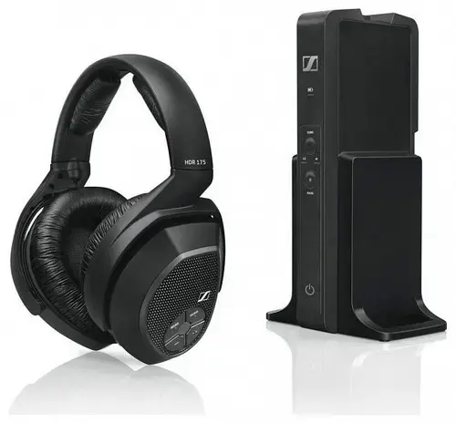 Casti Wireless Sennheiser RS 175-U, Jack 3.5mm, Microfon (Negru)