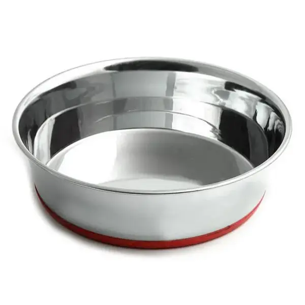 Castron antiderapant cu baza rosie 4Dog 0,5 L - 13 cm