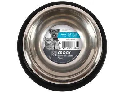 Castron din inox, pentru caini 610 ml, CROCK. M