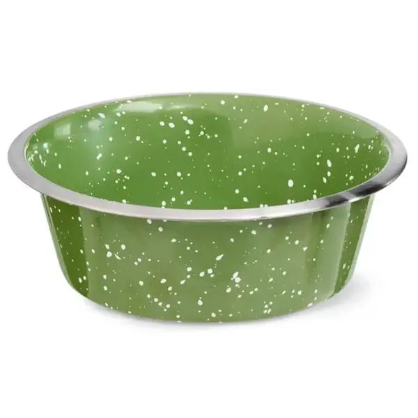 Castron din inox pentru caini pisici 4Dog Galaxy Verde 0,9 L