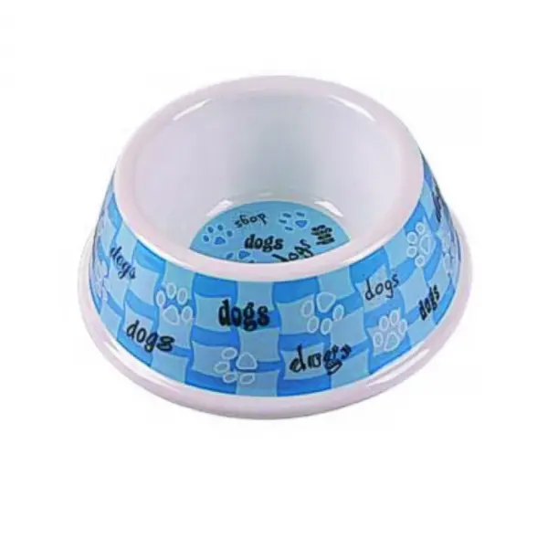 Castron pentru caini Tatrapet, 300 ml, plastic dur, antiderapant, albastru
