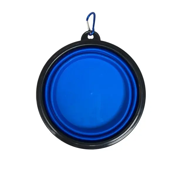 Castron portabil si pliabil din silicon pentru caini Tatrapet, 13 x 5.5 cm, 350 ml