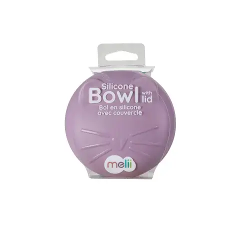 Castronel din silicon cu capac Melii Pisica, 350 ml