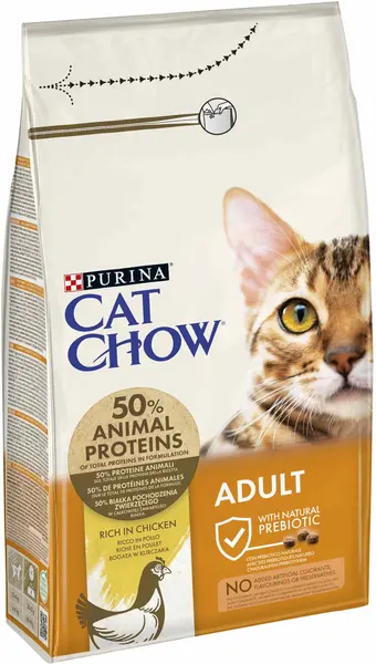 CAT CHOW Hrană uscată pentru pisici Adulte, cu Pui