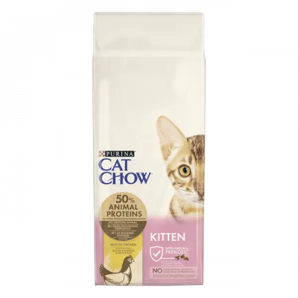 Cat Chow Kitten, hrana uscata pentru pisici junior - 15 kg