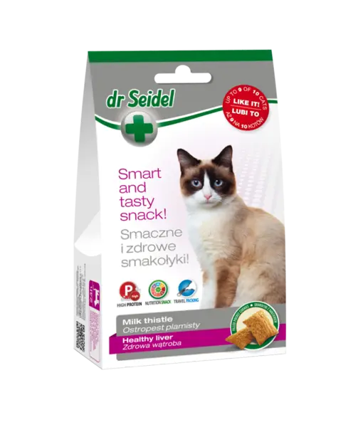 Cat Snack pentru sanatatea ficatului, Dr. Seidel, 50 g