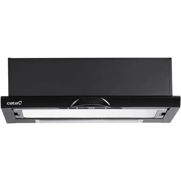 Cata Cata TF-5260/C Black Telescopic cooker hood, 2 Motors, 520 kub.m/h, 3 levels Slider control, Black