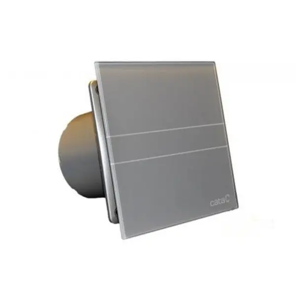 Cata Ventilator aerisire, E-100 GST, CATA, capac sticla, usor detasabil, temporizator, Argintiu