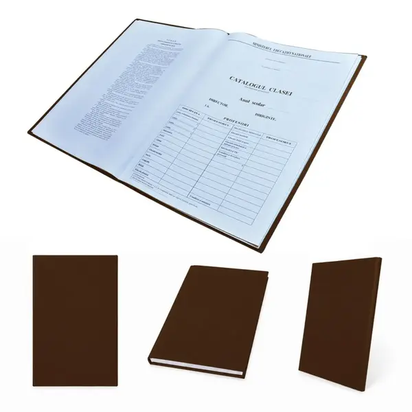 Catalog pentru învățământul gimnazial clasele V-VIII 39 elevi copertă imitație piele maro Catalog pentru învățământul gimnazial clasele V-VIII 39 elevi copertă imitație piele maro