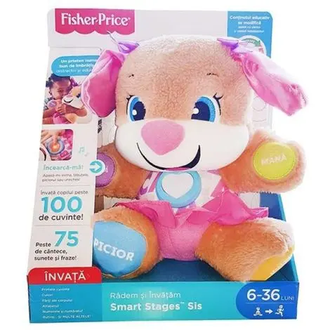 Catelusa Vorbitoare Sis, L&l, in limba romana, 6 luni+, FisherPrice FPP92