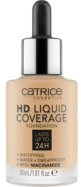 Catrice Fond de ten HD Liquid Coverage, 036 Hazelnut Beige, 30 ml