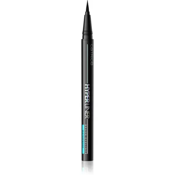 Catrice Hyper Liner Brush Eyeliner Dermatograf rezistent la apa, de lunga durata culoare 010 Ever Black 0.52 ml
