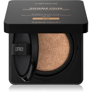 Catrice Invisible Cover Cushion Foundation machiaj matifiant în burete SPF 30