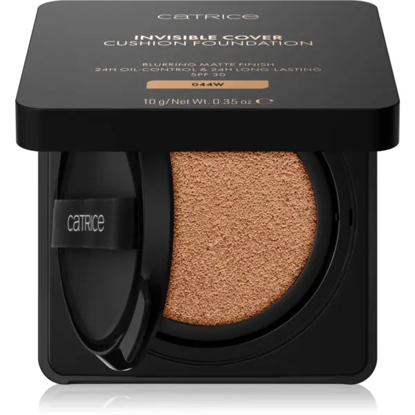 Catrice Invisible Cover Cushion Foundation machiaj matifiant în burete SPF 30 culoare 044W 10 g