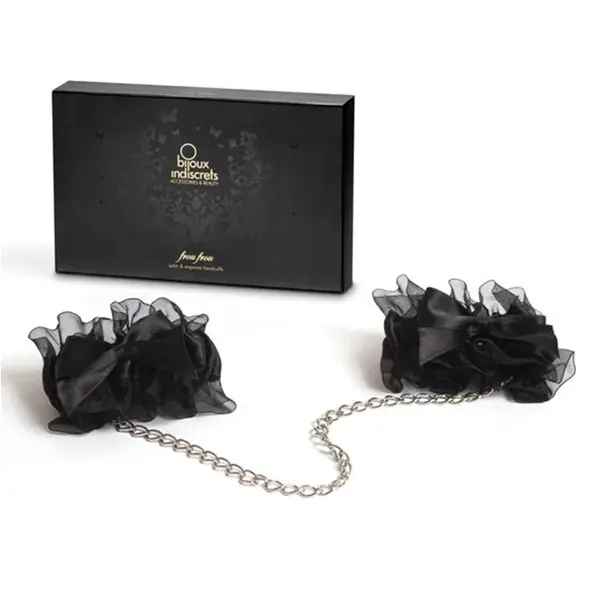 Catuse pentru jocuri erotice, BIJOUX - INDISCRETS FROU FROU, din organza, negre