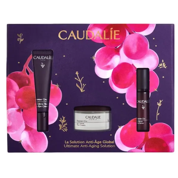 Caudalie Premier Cru Set cosmetic Volum Cremă de ochi 15 ml + Cremă 15 ml + Ser 10 ml