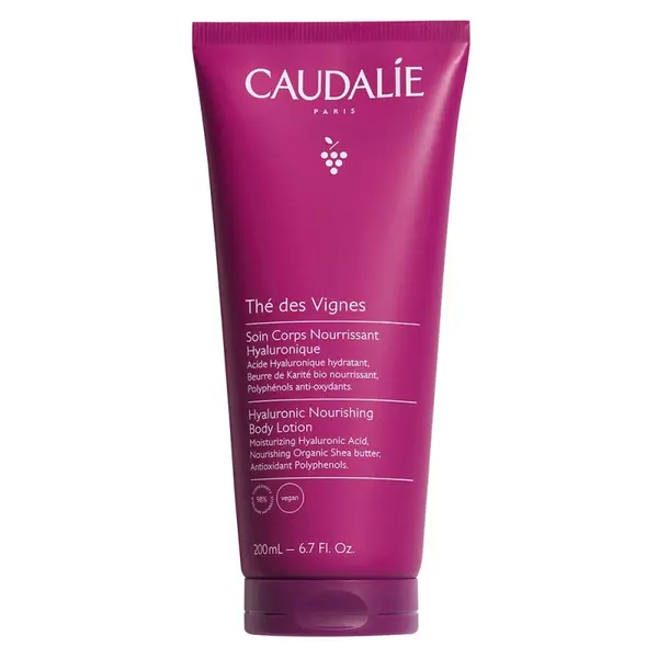 Caudalie Thé des Vignes Loțiune de corp hrănitoare cu acțiune hialuronic Volum 200 ml