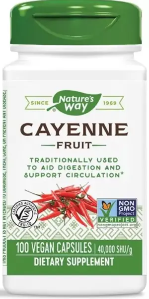Cayenne Fruit, 450 mg, 100 capsule, Nature's Way