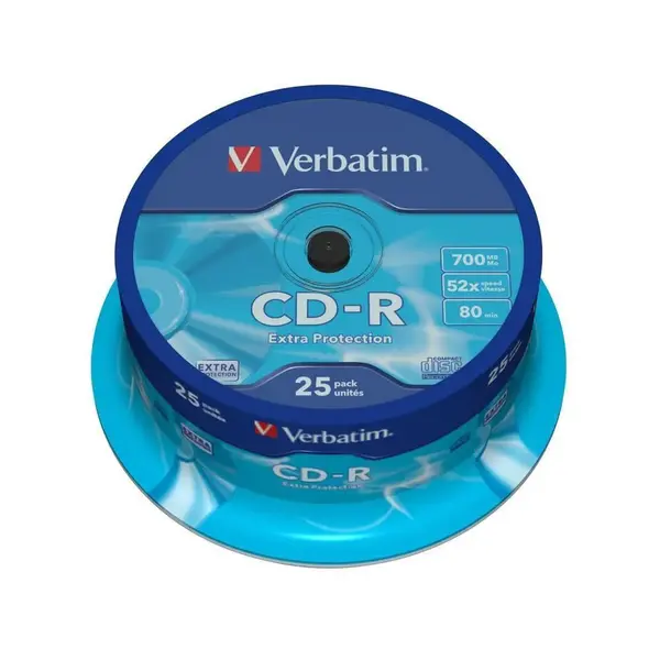 CD-R Verbatim extra protection 25 bucati/Set CD-R Verbatim extra protection 25 bucati/set