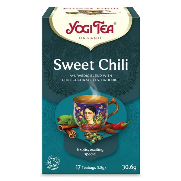 Ceai Bio cu Ardei Dulce, Yogi Tea, 17 Plicuri, 30.6 g