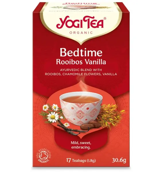 Ceai BIO de seara cu Rooibos si Vanilie, 17 pliculete 30.6gr Yogi