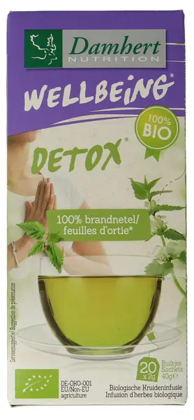 Ceai bio din frunze de urzică, 20 plicuri, Damhert