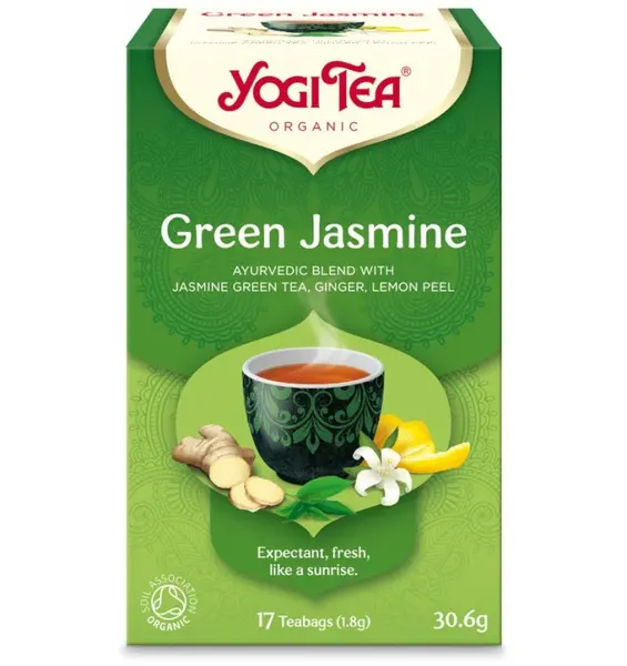 Ceai Bio VERDE cu IASOMIE, 17 pliculete 30.6g Yogi
