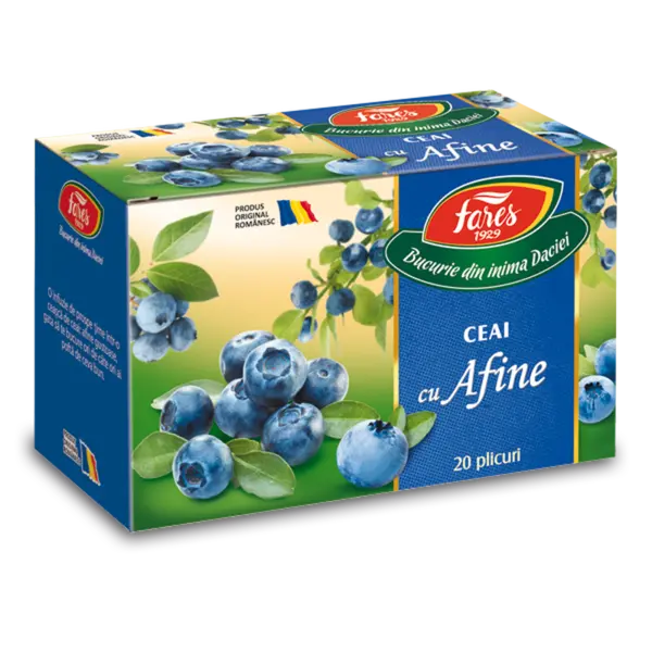 Ceai cu afine 50%, ceai la plic, Fares | 20 plicuri
