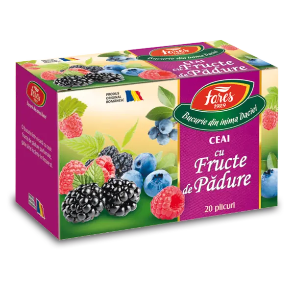 Ceai cu fructe de padure, ceai la plic, Fares | 20 plicuri