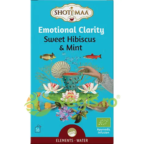 Ceai cu Hibiscus si Menta Emotional Clarity Elements Ecologic/Bio 16dz