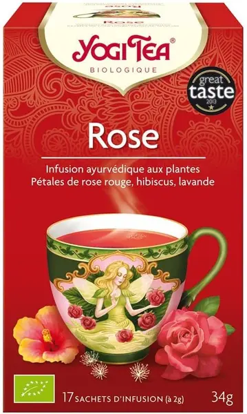 Ceai cu trandafir, 17 pliculețe, Yogi Tea