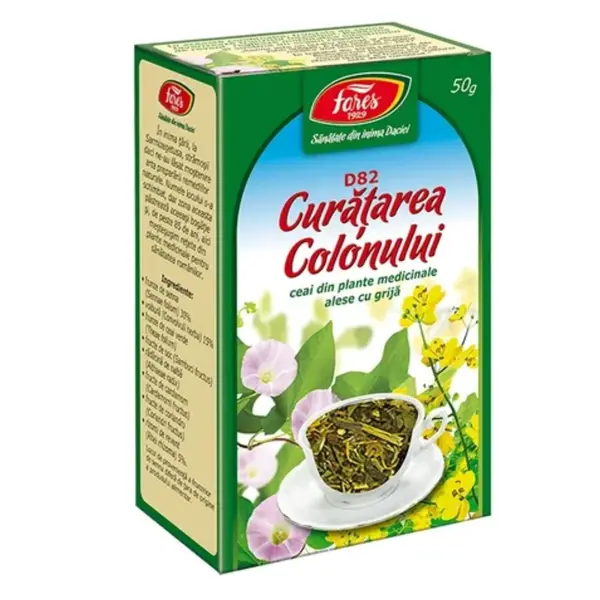Ceai Curatarea colonului, 50g, Fares