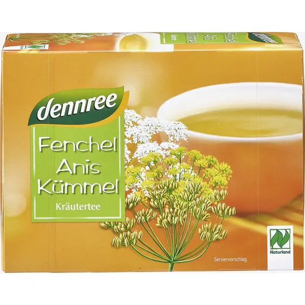 Ceai de fenicul anason si chimen 50 plicuri, eco - 100 g