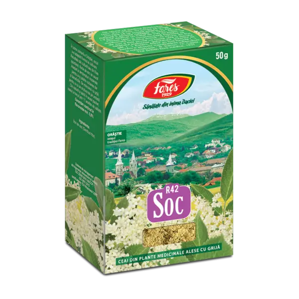 Ceai de soc, 50g, Fares