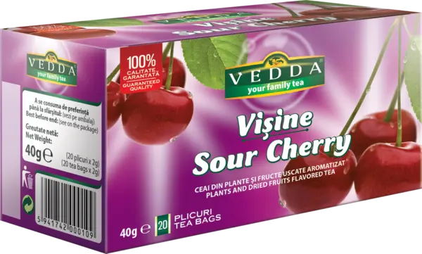 Ceai de visine, 20 plicuri, Vedda