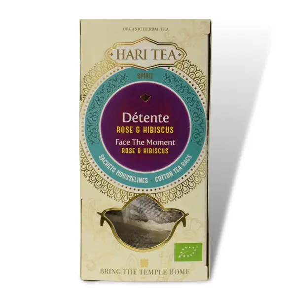 Ceai face the moment - trandafiri si hibiscus bio 10dz x 2g 20g Hari Tea