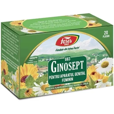 Ceai Ginosept G83, 20 plicuri, Fares