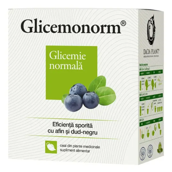 Ceai Glicemonorm, Dacia Plant | 50 g