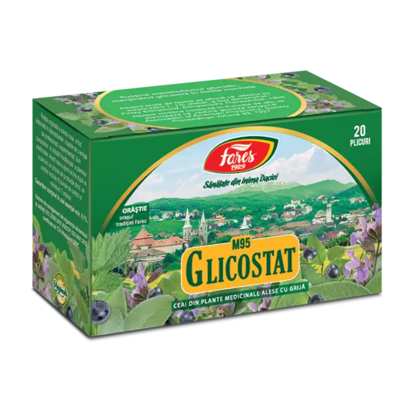 Ceai Glicostat, 20 plicuri, Fares
