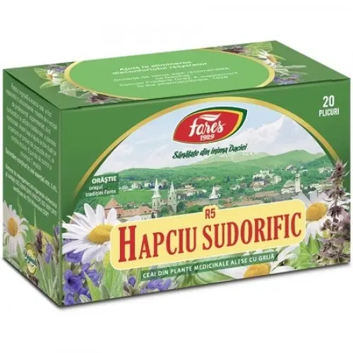 Ceai Hapciu Sudorific Fares, 20 plicuri (R5) Zephyr Labs
