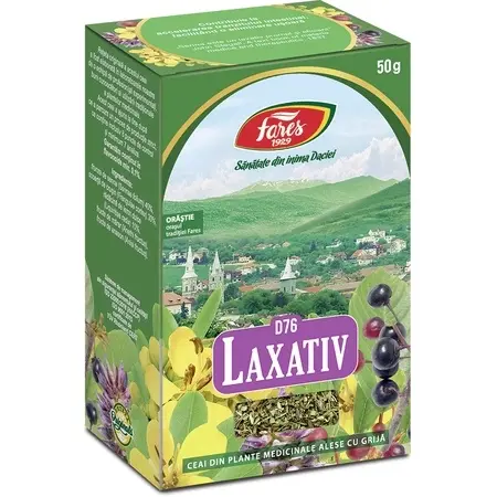 Ceai Laxativ D76 Fares 50 g, Fares