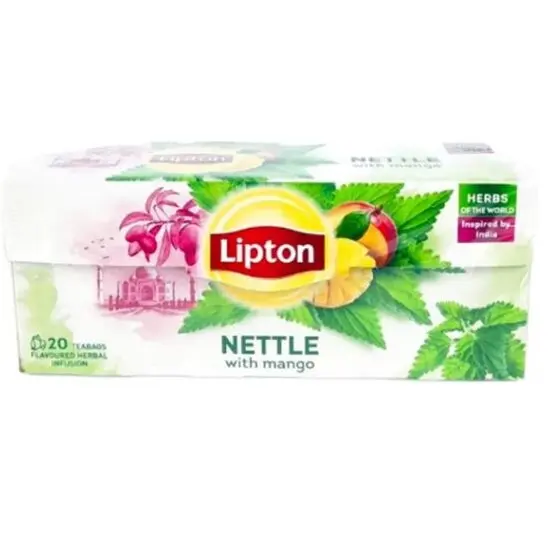 Ceai Lipton Herbs Urzică & Mango, 20 plicuri x 26g Engros