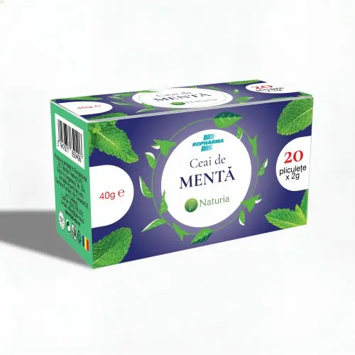 Ceai menta Naturia x 20 plic.Ropharma Zephyr Labs