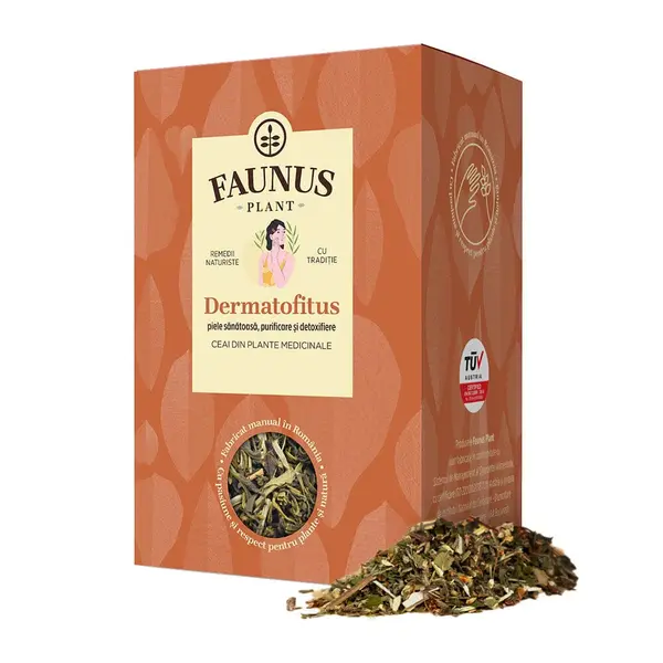 Ceai pentru afectiuni cutanate Dermatofitus, 90g, Faunus Plant