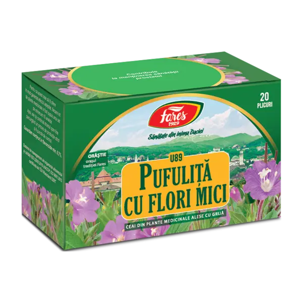 Ceai pufulita cu flori mici U89, 20 plicuri, Fares