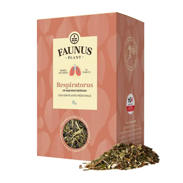 Ceai respiratie usoara Respiratorus, 90g, Faunus Plant
