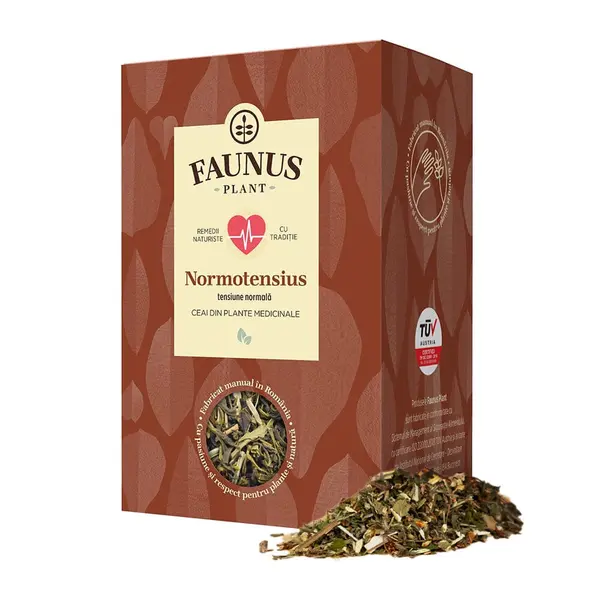Ceai tensiune normala Normotensius, 90g, Faunus Plant
