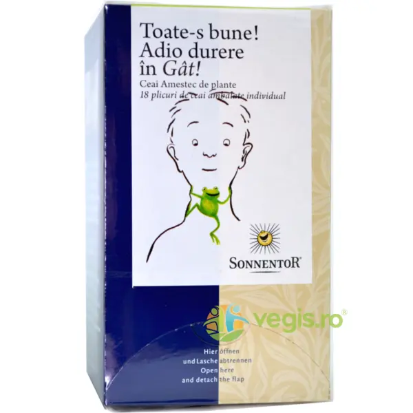 Ceai Toate-s Bune Adio Durere in Gat Ecologic/Bio 18dz