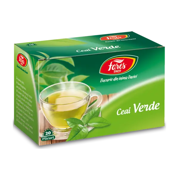 Ceai Verde, 20 plicuri, Fares